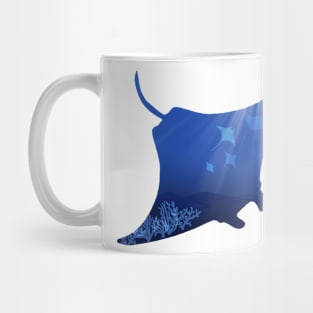 Manta Ray Silhouette Mug